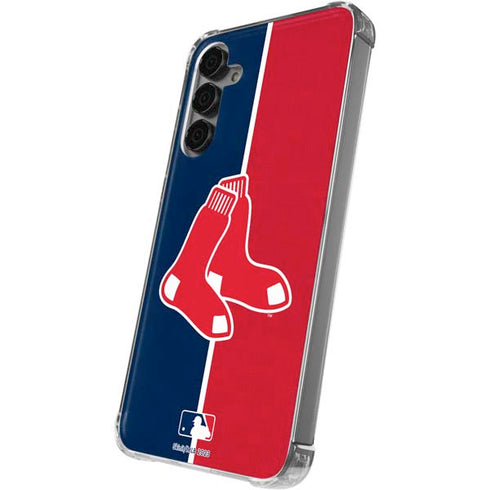 MLB Boston Red Sox Split Galaxy S24 Plus Clear Case